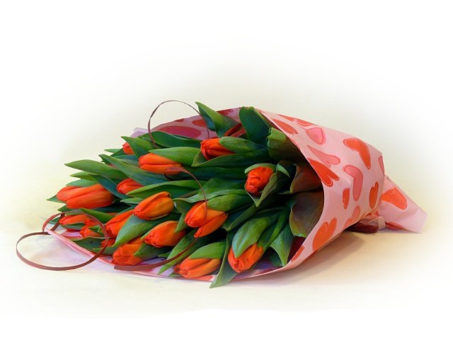Bukiet tulipanów "Kocham Cie" - Kwiaciarnia KWIATOSTACJA Kraków