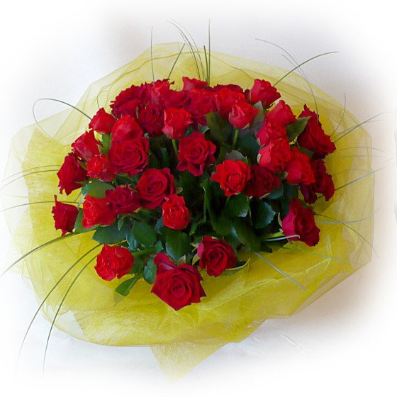 Bukiet 40 czerwonych róż - Kwiaciarnia KWIATOSTACJA Kraków