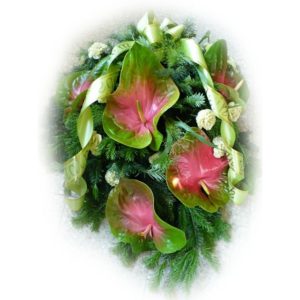 Wiązanka w różowej tonacji - Kwiaciarnia KWIATOSTACJA Kraków