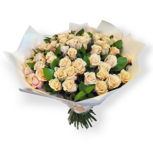 Bukiet herbacianych róż - Kwiaciarnia KWIATOSTACJA Kraków