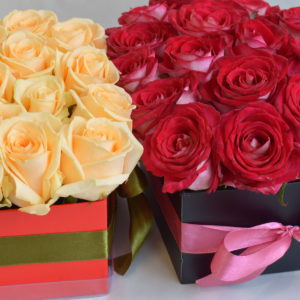 Kwiaty w pudełkach - flower box