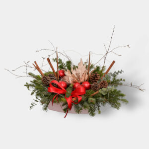 Klasyczny stroik na Boże Narodzenie - Kwiaciarnia KWIATOSTACJA Kraków