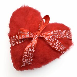 Czerwone pluszowe serduszko - maskotka do kwiatów